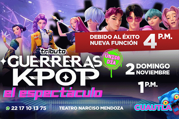 Tributo Guerreras K- Pop  el espectáculo, Cuautla